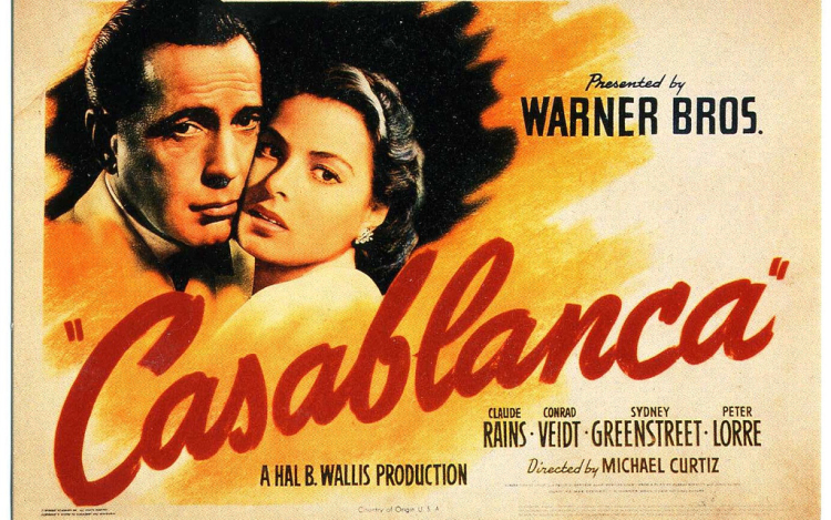Rekordáron kelt el a Casablanca című film egyik plakátja