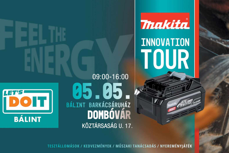 Május 5-én újból Makita roadshow lesz Dombóváron