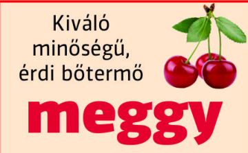 Már rendelhető az érdi bőtermő meggy Dombóváron és környékén