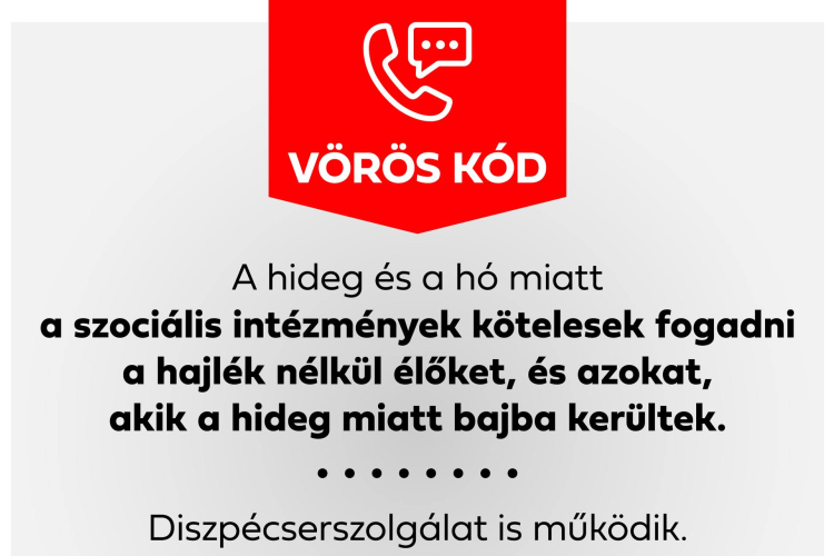 Havazás - A szociális intézmények kötelesek fogadni a hajlék nélkül élőket
